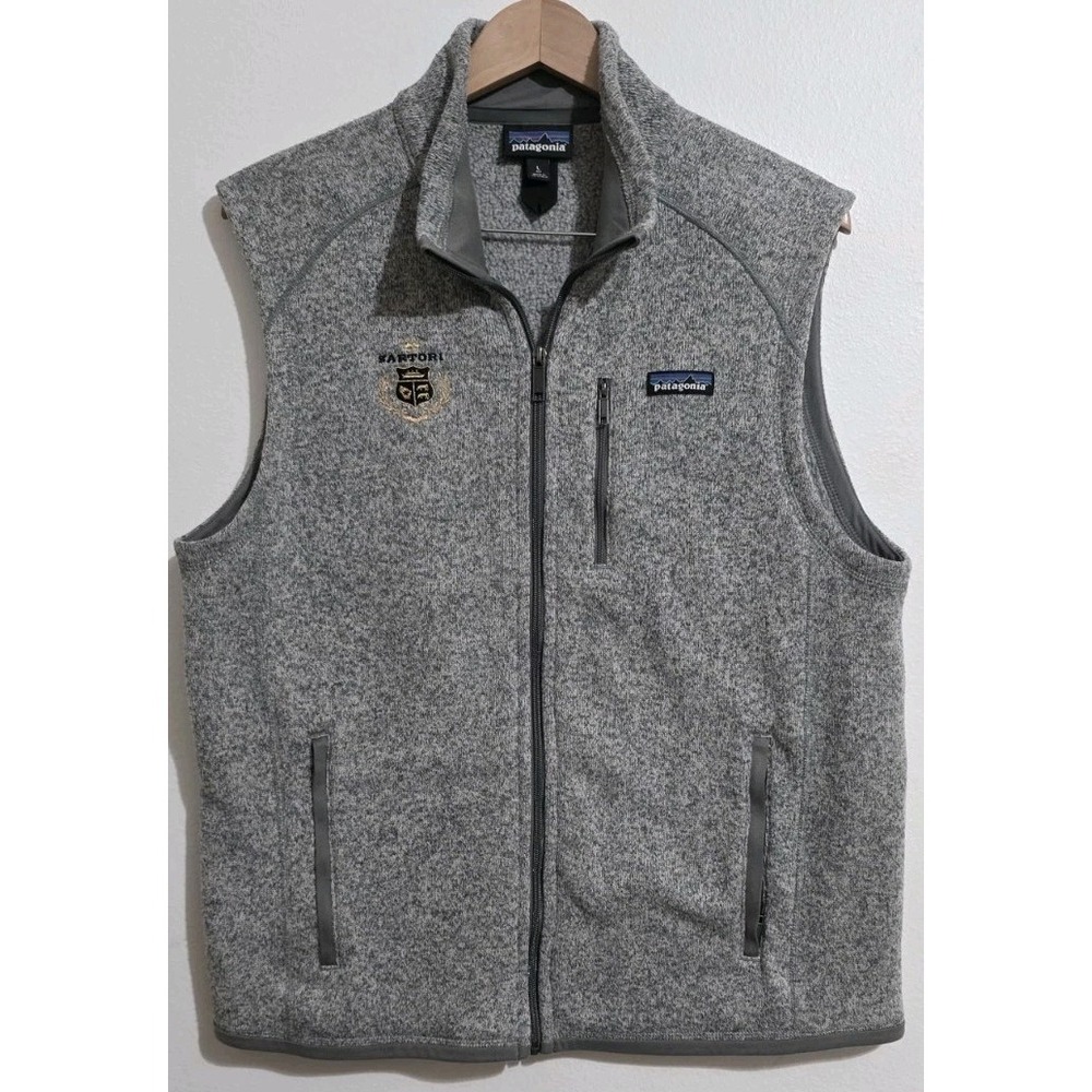 Patagonia Better Sweater Full Zip Vest Grey Sz Mens L Outdoors Hiking